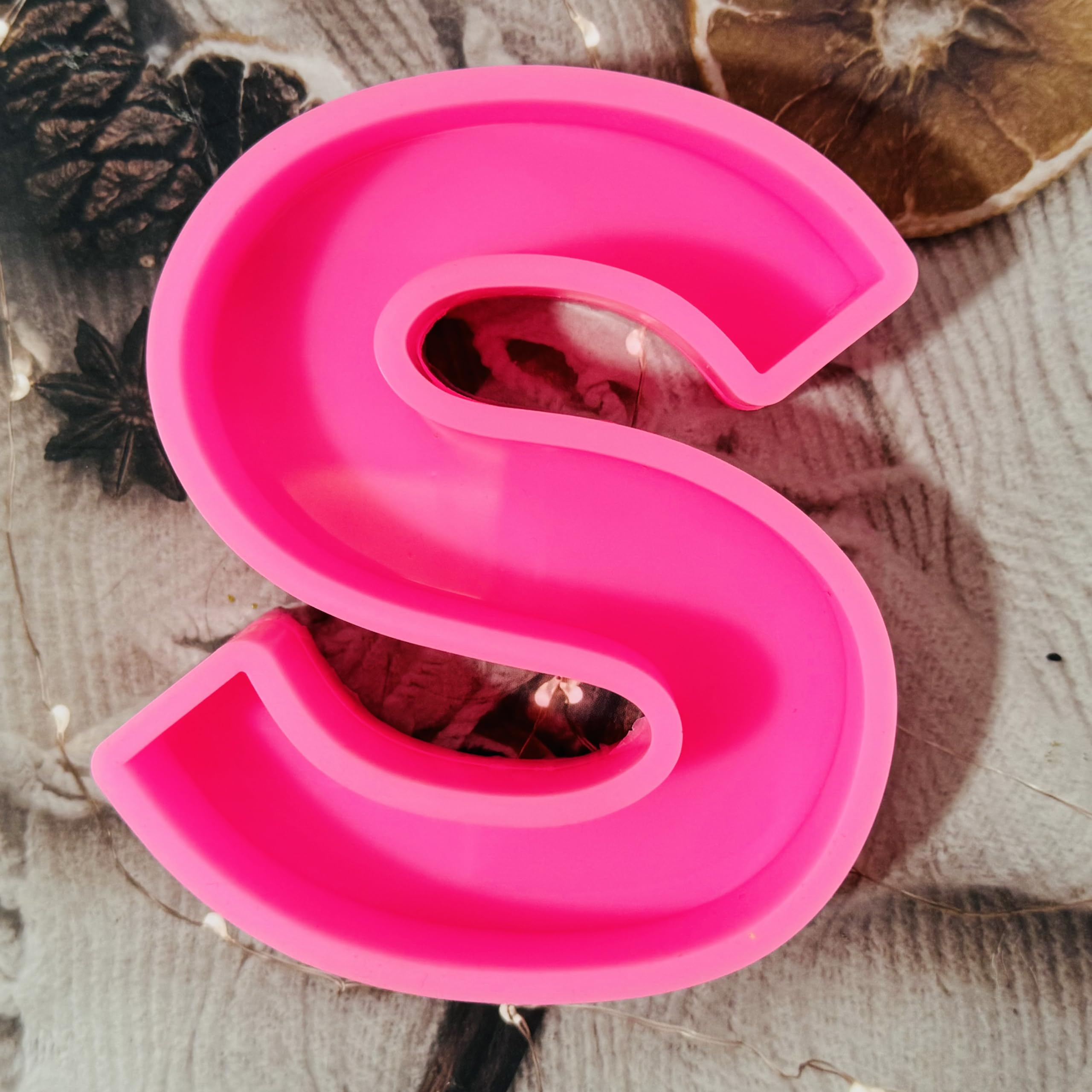 Letter S Silicone Mold 10x9x2 cm by Get Inspired