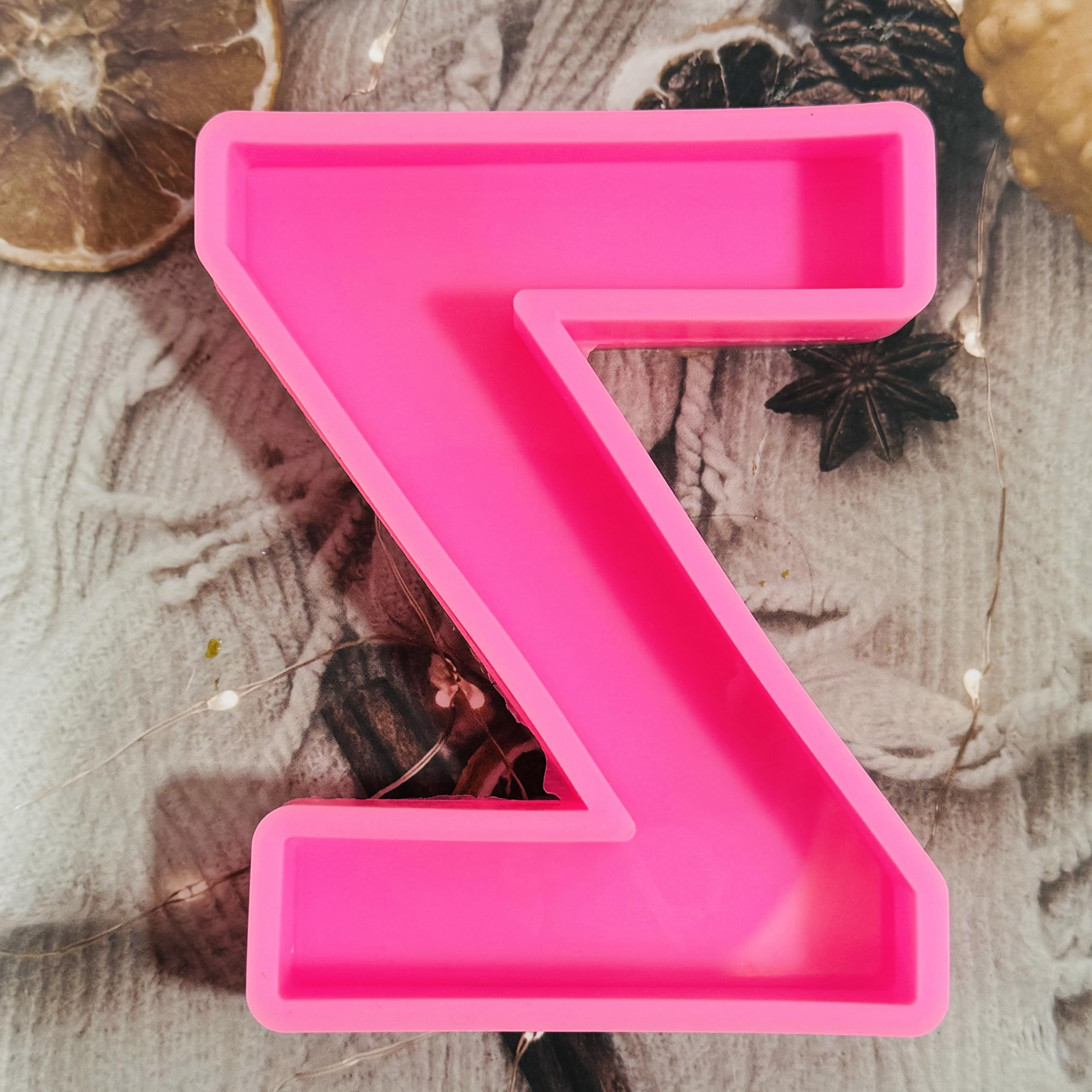 Letter Z Silicone Mold 10x9x2 cm by Get Inspired
