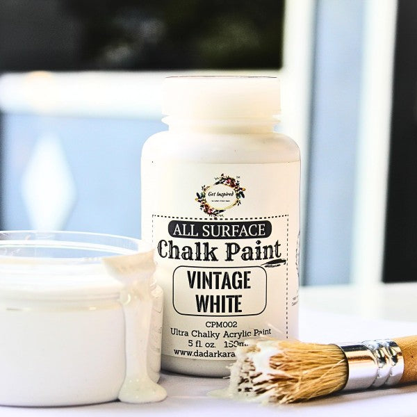 Vintage White All surface Ultra Chalky Chalk Paints By Get Inspired 150ml