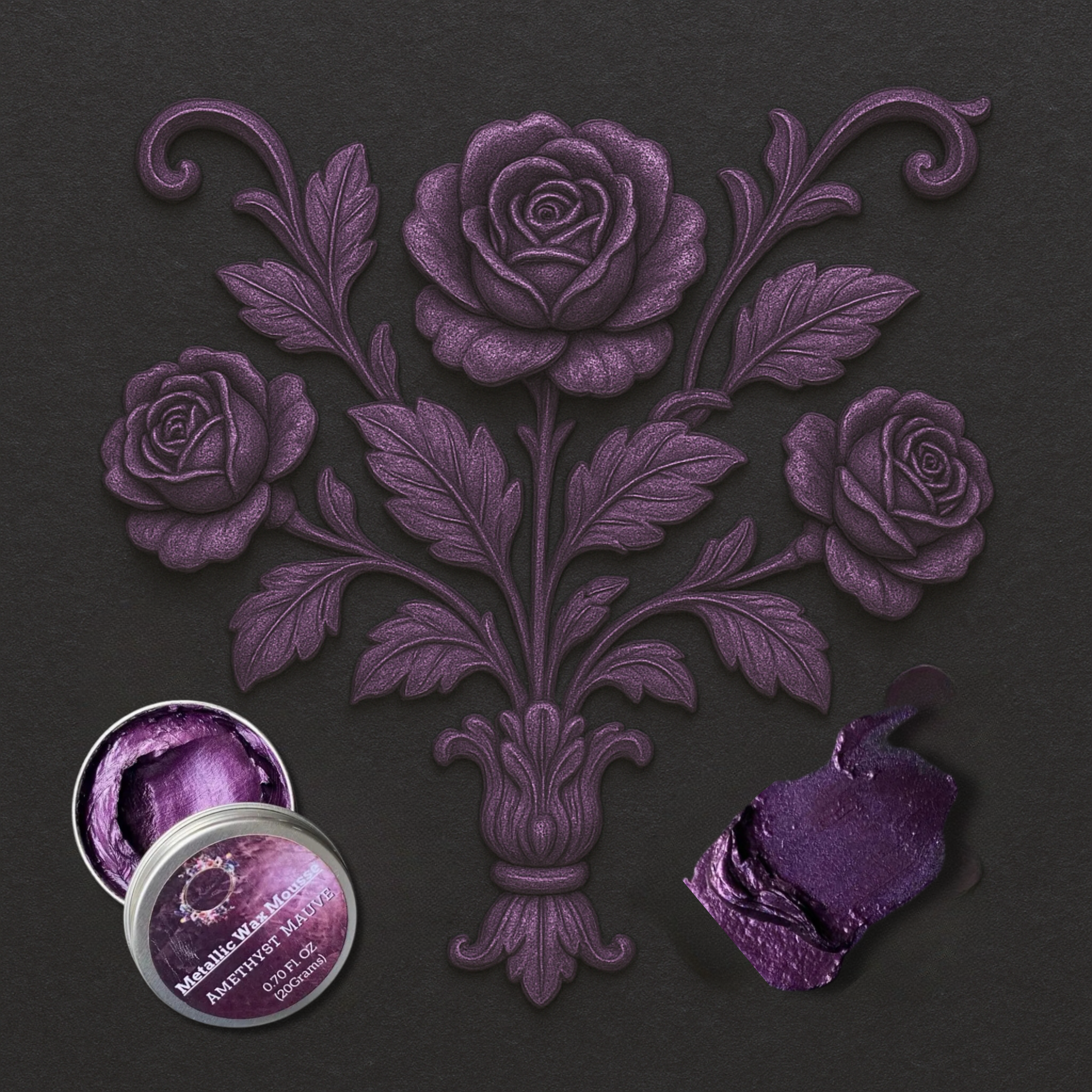 Amethyst Mauve Metallic Wax 20grams Tin By Get Inspired