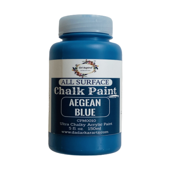 Aegean Blue All surface Ultra Chalky Chalk Paints By Get Inspired 150ml