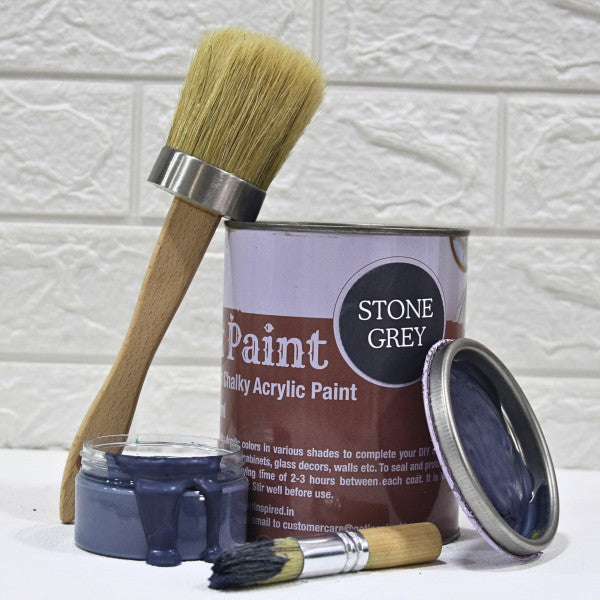 Stone Grey super chalk paint 1000ml By Get Inspired
