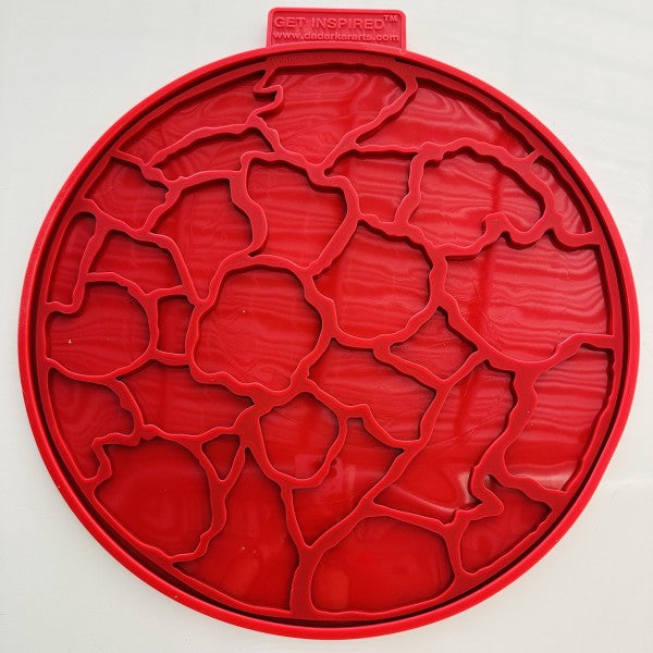 Exlusive 18inch Jumbo Round Tray/Clock wall art Silicone Mold 10mm Deep By Get Inspired