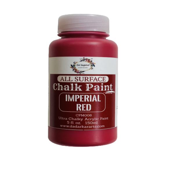 Imperial Red All surface Ultra Chalky Chalk Paints By Get Inspired 150ml