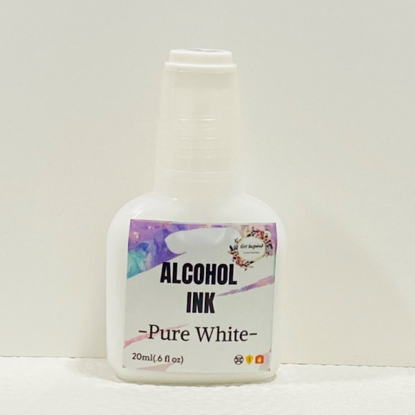 Pure White Alcohol Ink 20ml By Get Inspired For Alcohol and Resin