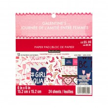 Valentines Day Girl Rule Premium 6"x6" Paper Pad By Recollections™