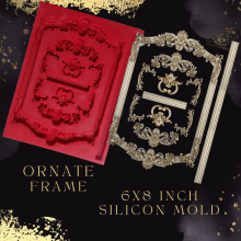 Ornate Frame Silicon Mould 6.25x8.25inch By Get Inspired