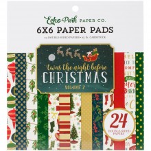 Double-Sided Paper Pad 6"X6" 24/Pkg Twas The Night Before Christmas Echo Park Vol 2