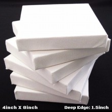 4"x8" Deep Edge All Media Cotton Stretched Canvas 1-1/2" Deep