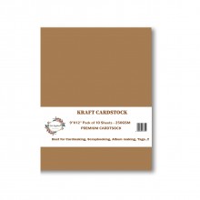 Premium Kraft Cardstock 9"x12"- 250gsm By Get Inspired