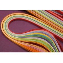 Premium Quality Quilling Strips Pack of 2 with 16 Decent Colors Assorted 18inchX5mm 320 Strips