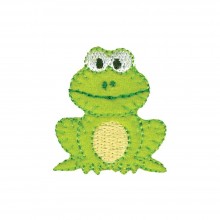 Iron-On Applique Green Frog Wrights Especially Baby