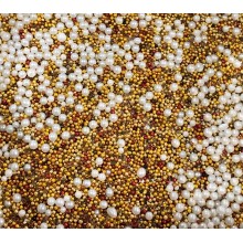 Sunkissed Mix Flower Center Pearl Beads fragments-60gms