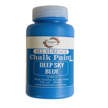 Deep Sky Blue All surface Ultra Chalky Chalk Paints By Get Inspired 150ml