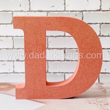 D Jumbo Alphabet MDF 6inch x 5.75inchx1inch Thick and Strong DIY Raw Base By Get Inspired