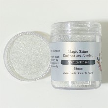 White Tinsel Embossing Powder By Get Inspired - 18gms