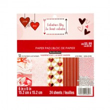 Valentines Day Premium 6"x6" Paper Pad By Recollections™
