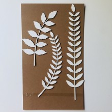 Exotic Foliage Chippies By Get Inspired - 10cms x 18cms