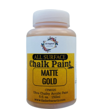 Matte Gold All surface Ultra Chalky Chalk Paints By Get Inspired 150ml