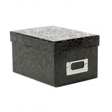 2 Box - Black Floral Vine Storage Box Pack of 2 Boxes By American Crafts