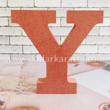 Y Jumbo Alphabet MDF 6inch x 6inchx1inch Thick and Strong DIY Raw Base By Get Inspired