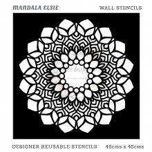 Mandala Elsie Home Decor Designer Reusable Stencil 45cmsx45cms