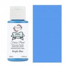Super Smooth Fabric Paint- Bright Blue 30ml