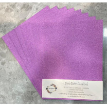 Pink Glitter Cardstock 9X12 size Pk/10 Sheets by Get Inspired