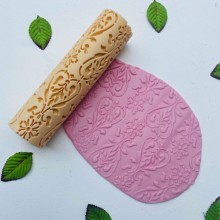 heartPattern Texture Roller 9in. Approx for Clay Jewelry Making by Get Inspired