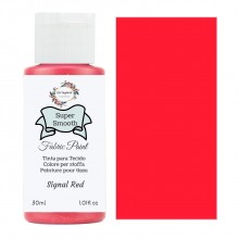 Super Smooth Fabric Paint- Signal Red 30ml