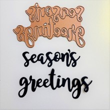 Seasons Greetings Dies 1 Pcs By Get Inspired 8.5cms x 5.5cms