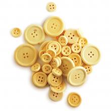 Buttons Assorted 40/Pkg - Natural Craftwood Craft