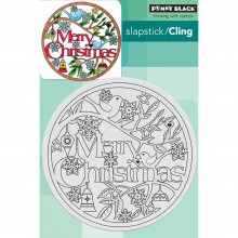 Cling Stamps Christmas In The Round Penny Black 4"X6"