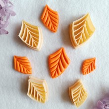 Tropical Leaves Clay Cutters Set of 4 for Jewelry Making By Get Inspired