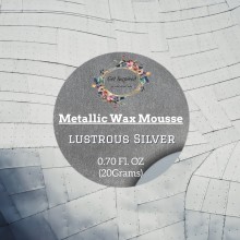 Lustrous Silver Metallic Wax 20grams Tin By Get Inspired
