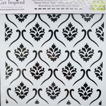 Damask Cluster 8x8inch High Quality Stencils By Get Inspired Pk/1