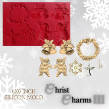Christmas Charms III Silicon Mould 6x9inch By Get Inspired