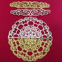 Basket Net Inset with Lace Dies 2 Pcs By Get Inspired 6x3inch & 5.5x1inch