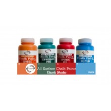 Classic Shades Pack of 4 All surface Ultra Chalky Chalk Paints By Get Inspired 150ml each