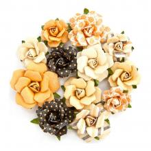 Flowers Amber Moon Raven 1.25" To 1.75", 12/Pkg by Prima
