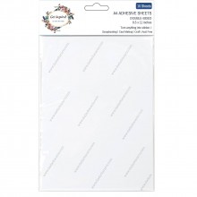 A4  Double Sided Clear Adhesive Sheets- Pk/10 Sheets