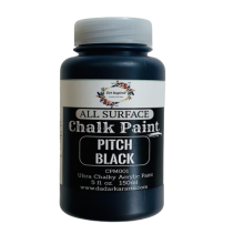 Pitch Black All surface Ultra Chalky Chalk Paints By Get Inspired 150ml
