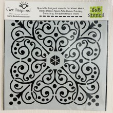 Versailles Tile 8x8inch High Quality Stencils By Get Inspired Pk/1