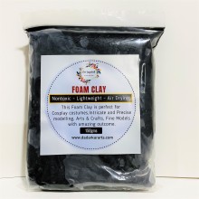 Light Foam after dry bendable Clay Black- 150gms Voluminous Clay Best For Molds