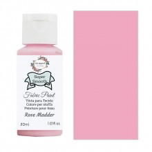 Super Smooth Fabric Paint- Rose Madder 30ml