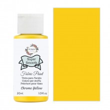 Super Smooth Fabric Paint- Chrome Yellow 30ml