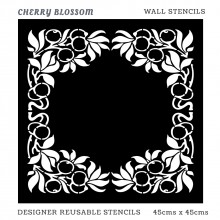 Cherry Blossom Home Decor Designer Reusable Stencil 45cmsx45cms
