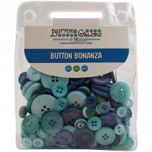 Buttons Galore Button Bonanza - OCEAN BLUE Jumbo Pack