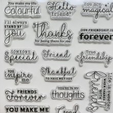 forever friends clear stamp by get inspired 16x11x3cm