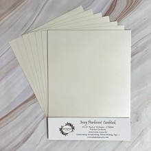 Ivory Pearlescent Cardstock 9"x12" Pack of 6 Sheets 250GSM